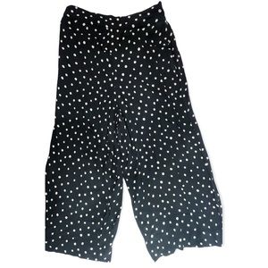 Madewell flowy viscose high waist cropped pants size medium dainty dots
